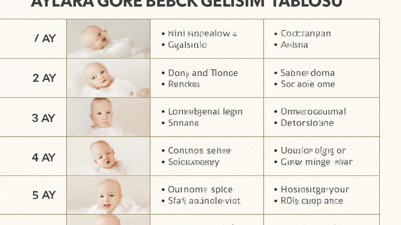 1. Aylara Göre Bebek Gelişim Tablosu – illustrative image