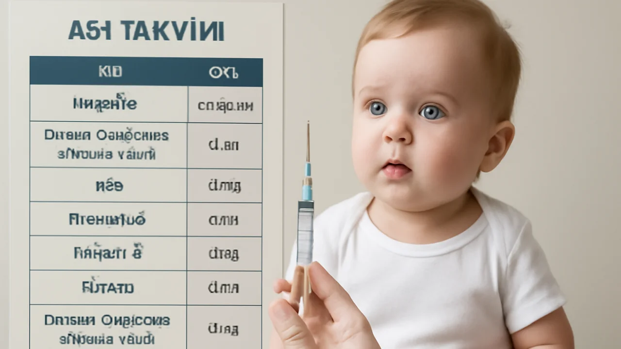 1. Bebeklerde Aşı Takvimi – illustrative image