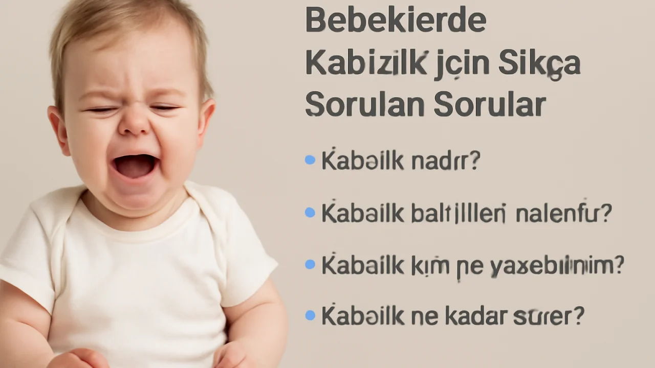 3. Bebeklerde Kabızlık İçin Sıkça Sorulan Sorular (SSS) – illustrative image