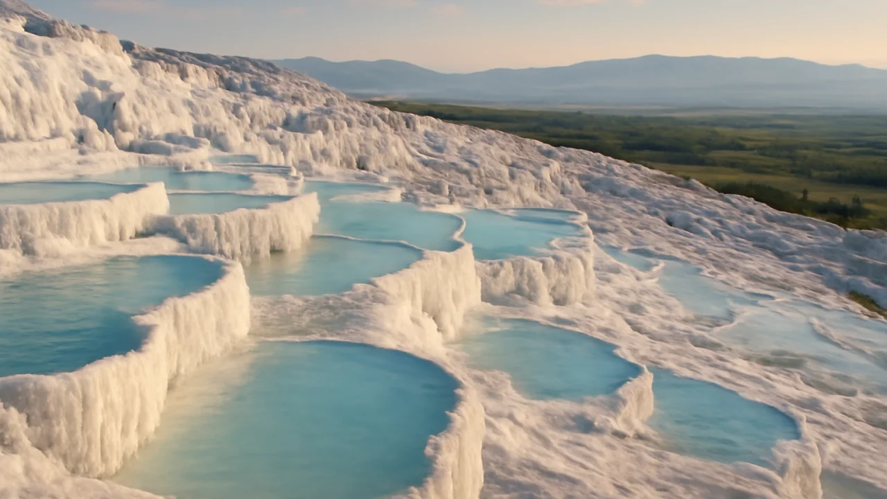 3. Pamukkale (Denizli): Beyaz Travertenler ve Termal Sular – illustrative image