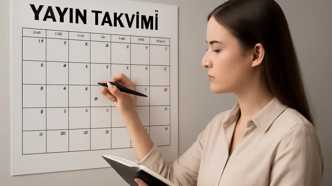 Yayın takvimi – illustrative image