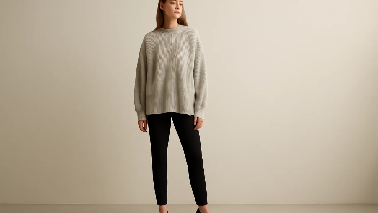 📌 1️⃣ Oversize Üst + Dar Alt Kombini Yapın – illustrative image