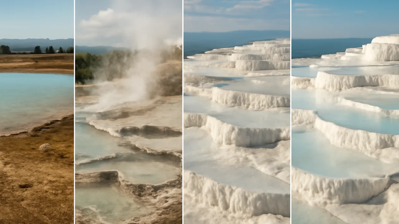 🔬 Pamukkale Travertenlerinin Oluşum Aşamaları – illustrative image