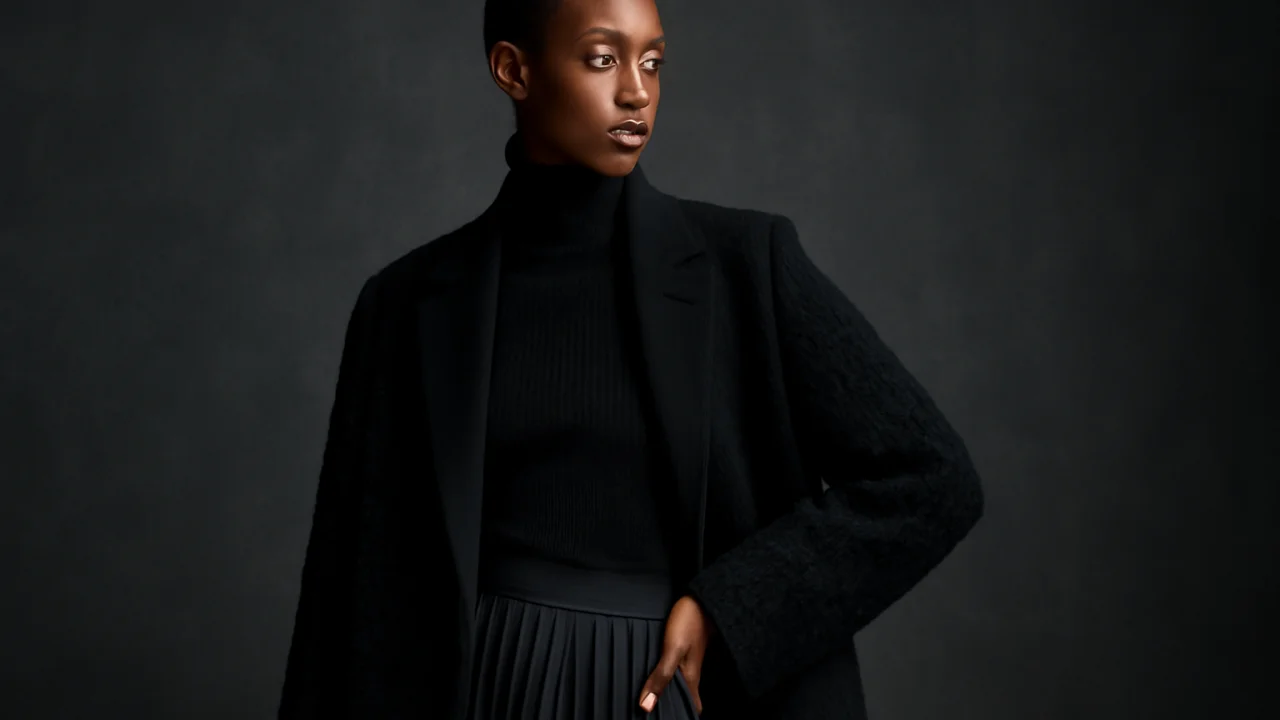 📌 1️⃣ Farklı Doku ve Kumaşlarla Siyahı Hareketlendirin – illustrative image